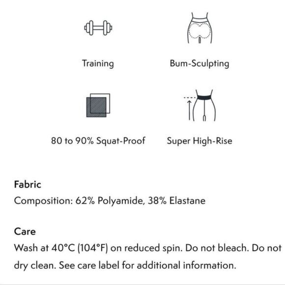 NWT SWEATY BETTY Power High-Waisted 7/8 Workout Leggings XL - Picture 14 of 14